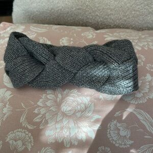 J. Crew grey luxe wool blend braided headband 🌸